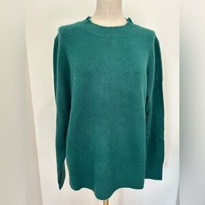 J. Crew  green Crew Neck Sweater